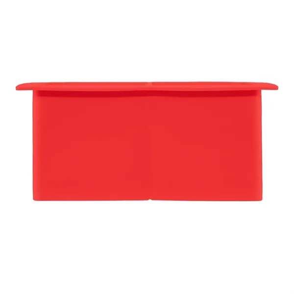Silicone ice cube tray; makes 2 square cubes.... from ASI 61125 Hit Promotional Products / Hit®