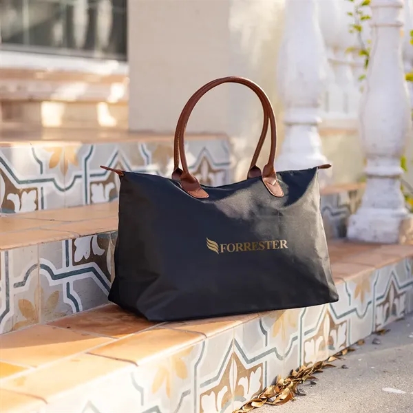 7.5" x 12.5" x 22" tote bag with top zippered closure... from ASI 61125 Hit Promotional Products / Hit®