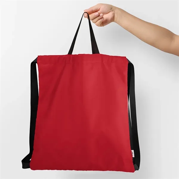 16" x 15" drawstring backpack made with recycled polyester.... from ASI 61125 Hit Promotional Products / Hit®