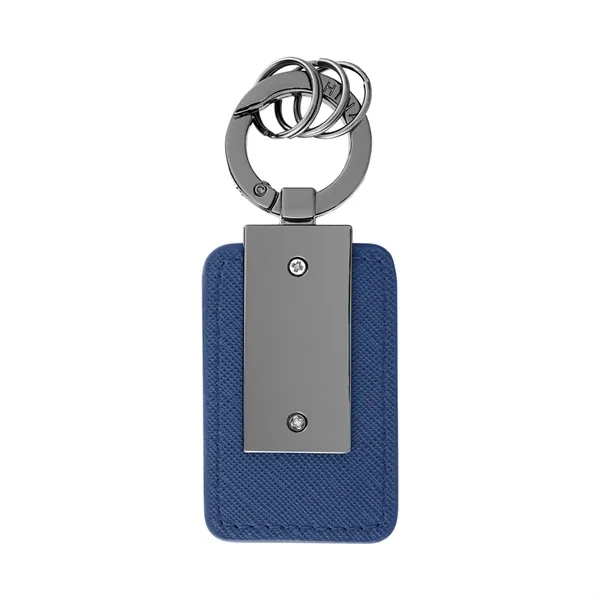 Key tag with carabiner clip attachment and 3 mini split ring... from ASI 61125 Hit Promotional Products / Hit®