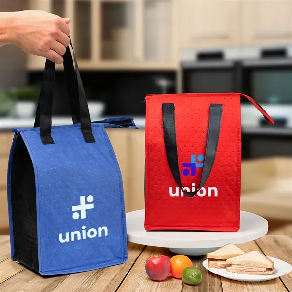 6.75" x 12" x 8" non-woven cooler tote bag.... from ASI 61125 Hit Promotional Products / Hit®