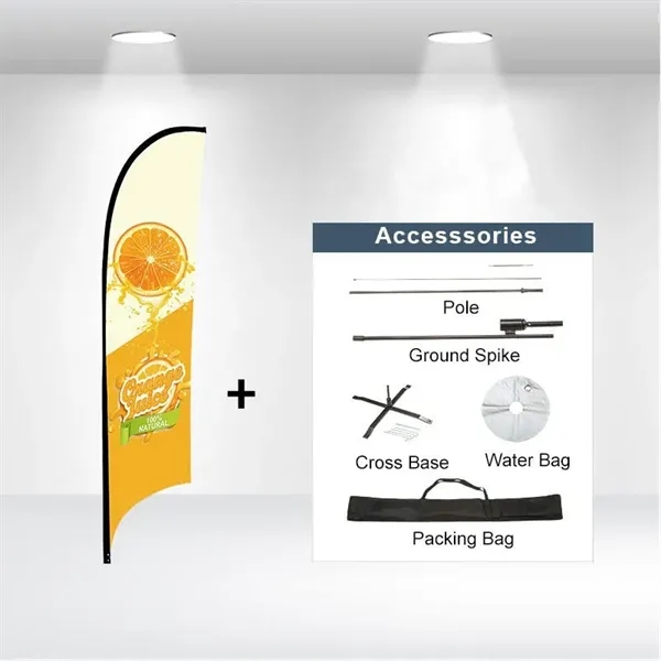 13-ft single sided standard flag for advertisement.... from ASI 66230 Landes Inc