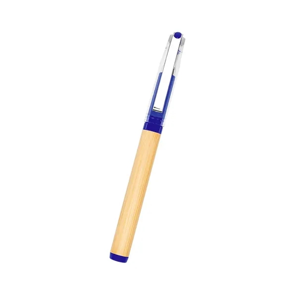 Bamboo gel ink pen with removable cap and unique grip design.... from ASI 61125 Hit Promotional Products / Hit®