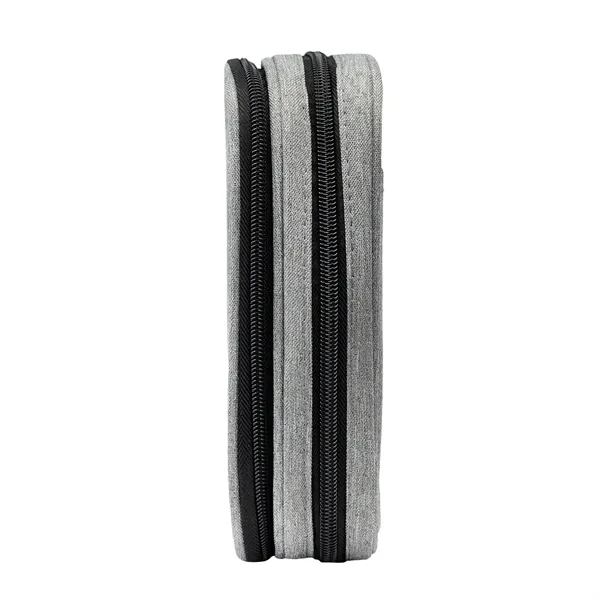 Tech organizer with two zippered compartments and multiple interior pockets.... from ASI 61125 Hit Promotional Products / Hit®