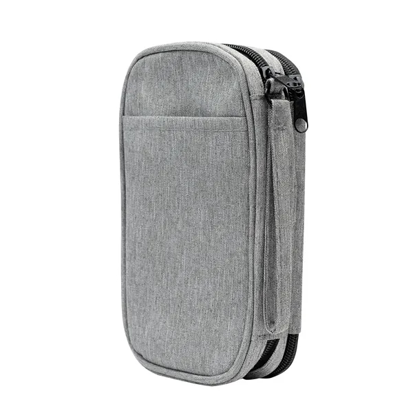 Tech organizer with two zippered compartments and multiple interior pockets.... from ASI 61125 Hit Promotional Products / Hit®