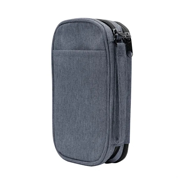 Tech organizer with two zippered compartments and multiple interior pockets.... from ASI 61125 Hit Promotional Products / Hit®