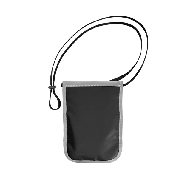 Neck wallet with RFID fabric on front and back.... from ASI 61125 Hit Promotional Products / Hit®