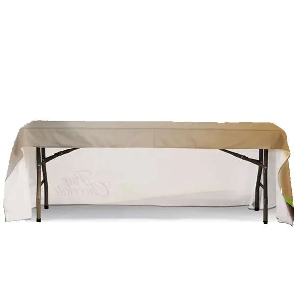 Customized open back table cover for promotional events.... from ASI 66230 Landes Inc