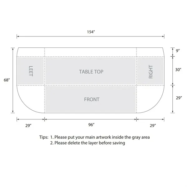 Customized open back table cover for promotional events.... from ASI 66230 Landes Inc