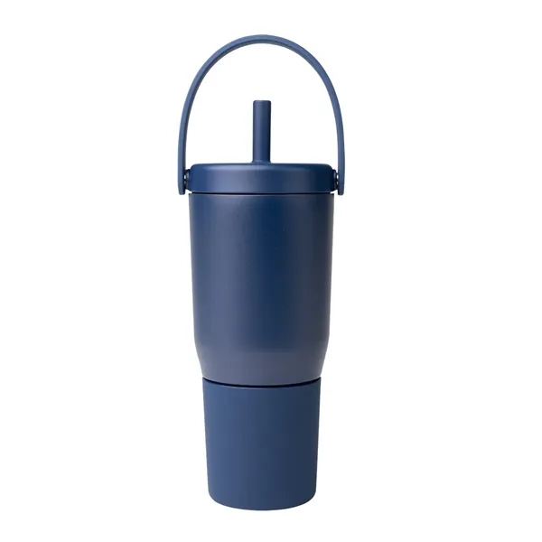 35 oz. insulated stainless steel tumbler with straw, lid and handle.... from ASI 61125 Hit Promotional Products / Hit®