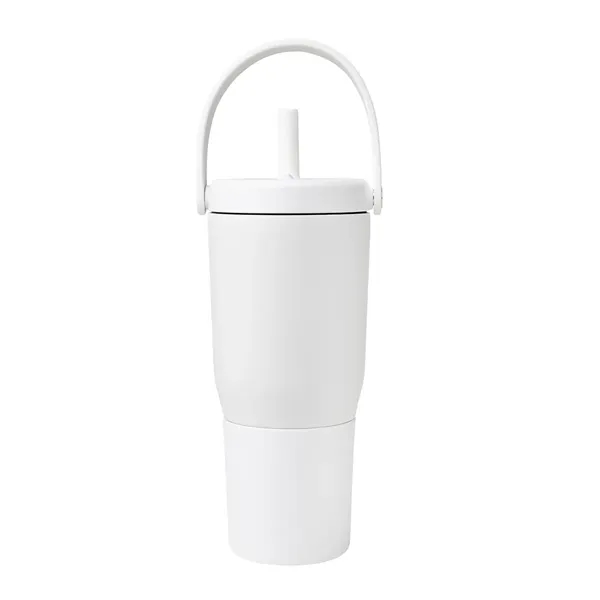 35 oz. insulated stainless steel tumbler with straw, lid and handle.... from ASI 61125 Hit Promotional Products / Hit®