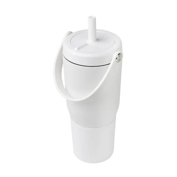 35 oz. insulated stainless steel tumbler with straw, lid and handle.... from ASI 61125 Hit Promotional Products / Hit®