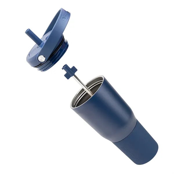 25 oz. insulated stainless steel tumbler with lid, straw and handle.... from ASI 61125 Hit Promotional Products / Hit®