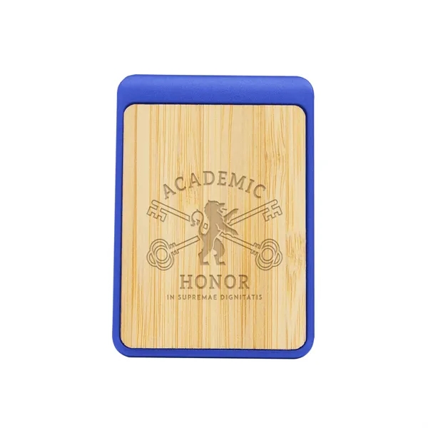 Clip with spring-loaded hinge, bamboo accent and magnetic back side.... from ASI 61125 Hit Promotional Products / Hit®