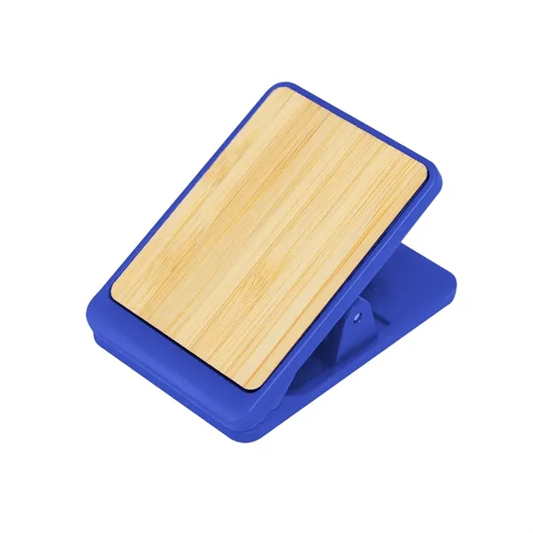 Clip with spring-loaded hinge, bamboo accent and magnetic back side.... from ASI 61125 Hit Promotional Products / Hit®