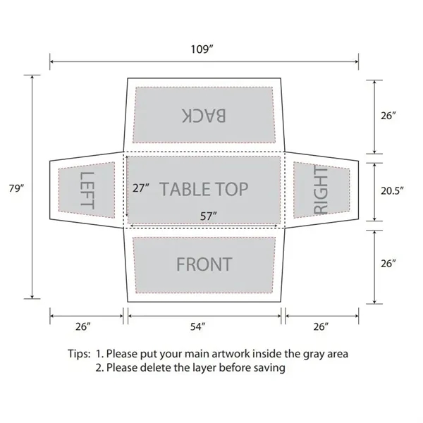 6' Stretchy table cover for special events made of elastic polyester.... from ASI 66230 Landes Inc