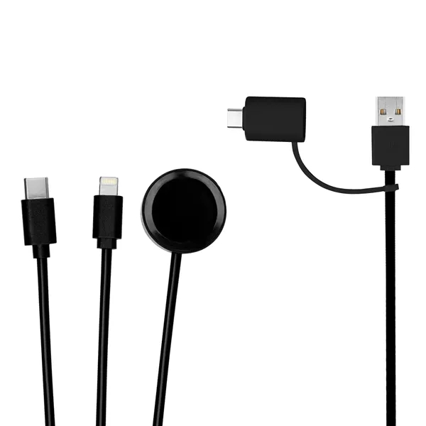 3' multi-charging cable with watch dock.... from ASI 61125 Hit Promotional Products / Hit®
