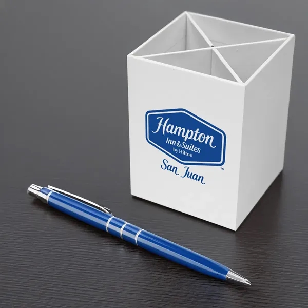 4 compartment pen and pencil cup.... from ASI 61125 Hit Promotional Products / Hit®