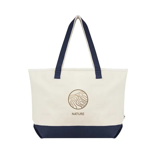 5" x 14.25" x 21.75" recycled cotton canvas tote bag with... from ASI 61125 Hit Promotional Products / Hit®