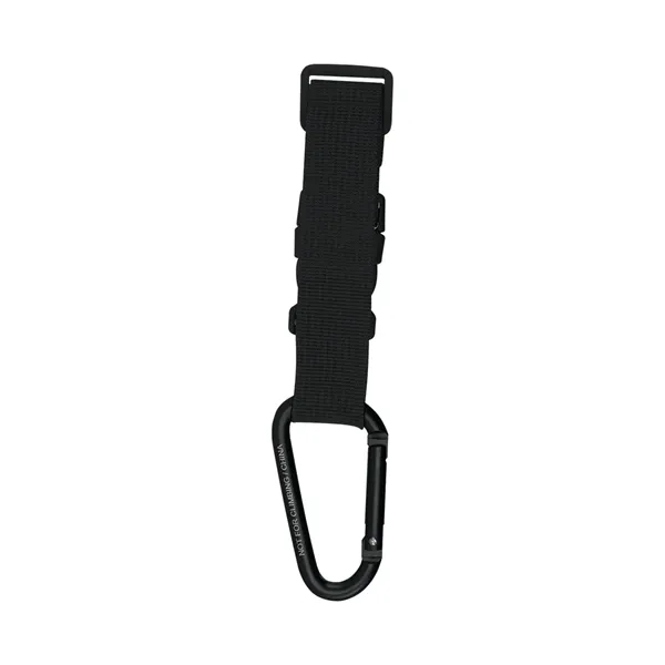 Adjustable buckle strap with removable carabiner attachment.... from ASI 61125 Hit Promotional Products / Hit®