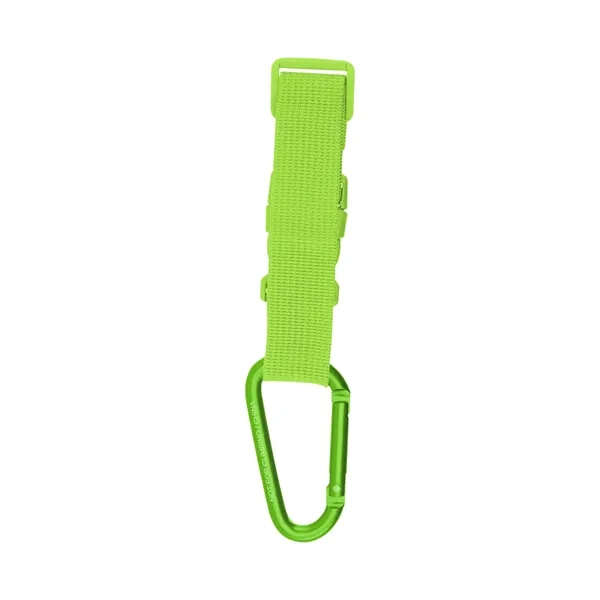 Adjustable buckle strap with removable carabiner attachment.... from ASI 61125 Hit Promotional Products / Hit®