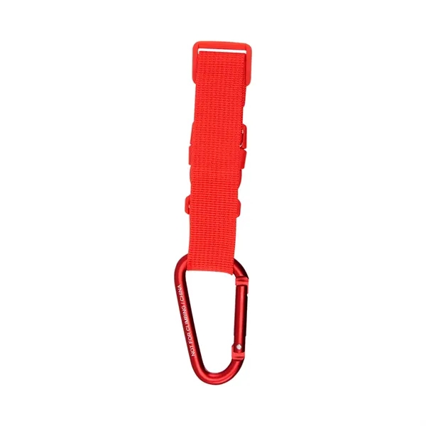Adjustable buckle strap with removable carabiner attachment.... from ASI 61125 Hit Promotional Products / Hit®