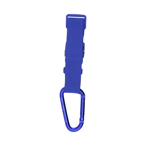 Adjustable buckle strap with removable carabiner attachment.... from ASI 61125 Hit Promotional Products / Hit®