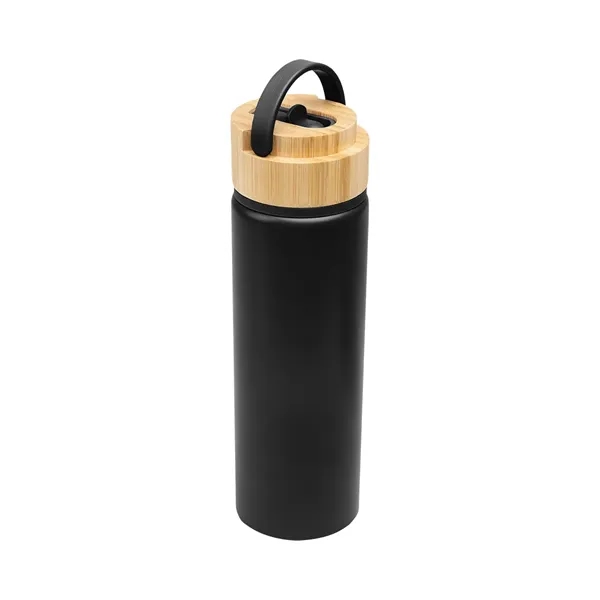 27 oz. recycled aluminum bottle with double wall construction and bamboo... from ASI 61125 Hit Promotional Products / Hit®
