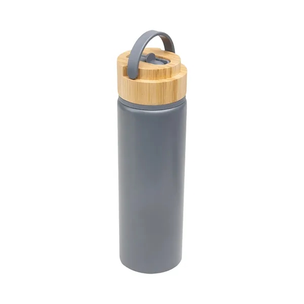 27 oz. recycled aluminum bottle with double wall construction and bamboo... from ASI 61125 Hit Promotional Products / Hit®