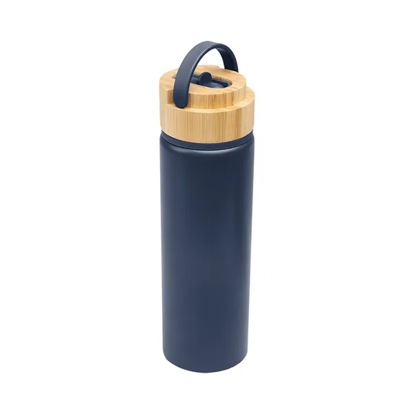27 oz. recycled aluminum bottle with double wall construction and bamboo... from ASI 61125 Hit Promotional Products / Hit®