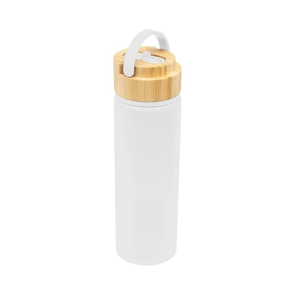 27 oz. recycled aluminum bottle with double wall construction and bamboo... from ASI 61125 Hit Promotional Products / Hit®