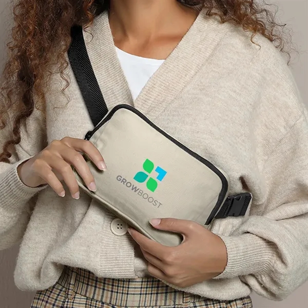 Recycled cotton canvas belt bag with adjustable waist strap.... from ASI 61125 Hit Promotional Products / Hit®