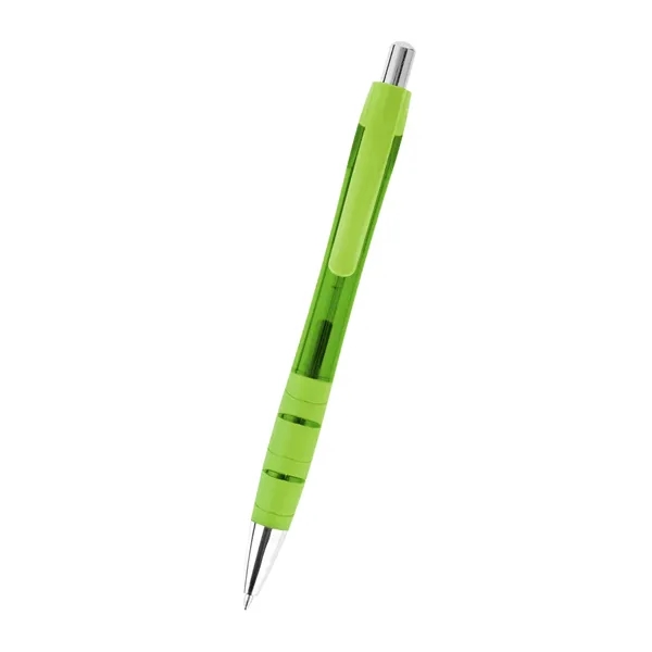 Plunger action ballpoint pen with rubber grip, made from recycled materials.... from ASI 61125 Hit Promotional Products / Hit®