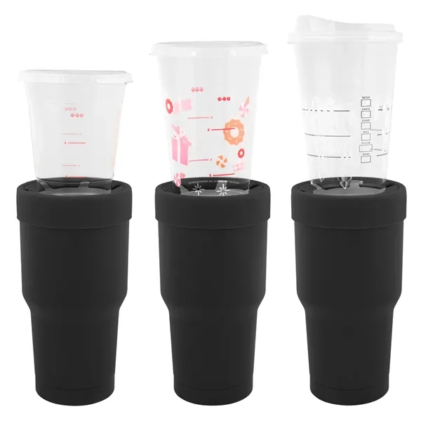 30 oz. stainless steel tumbler with double wall construction and snap-on... from ASI 61125 Hit Promotional Products / Hit®