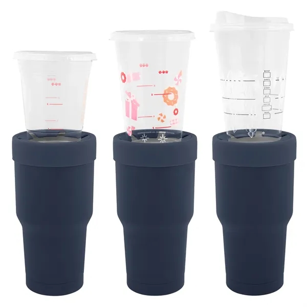 30 oz. stainless steel tumbler with double wall construction and snap-on... from ASI 61125 Hit Promotional Products / Hit®