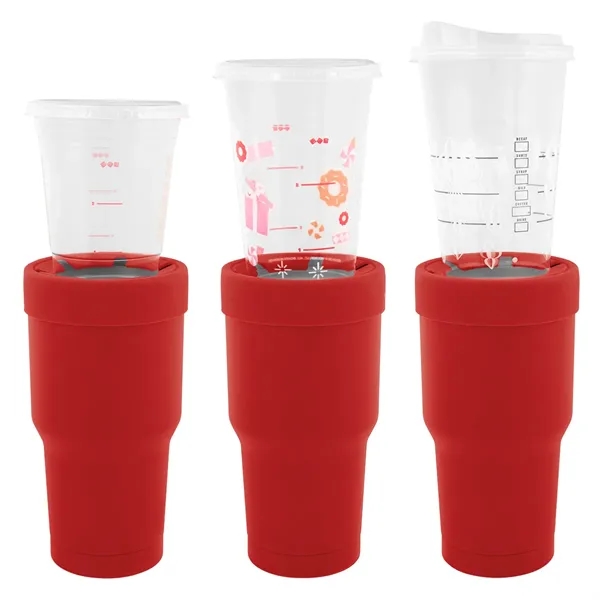 30 oz. stainless steel tumbler with double wall construction and snap-on... from ASI 61125 Hit Promotional Products / Hit®