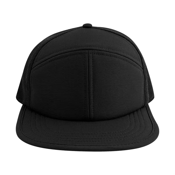 7 panel performance trucker hat with adjustable plastic snap tab closure.... from ASI 61125 Hit Promotional Products / Hit®
