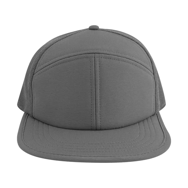 7 panel performance trucker hat with adjustable plastic snap tab closure.... from ASI 61125 Hit Promotional Products / Hit®