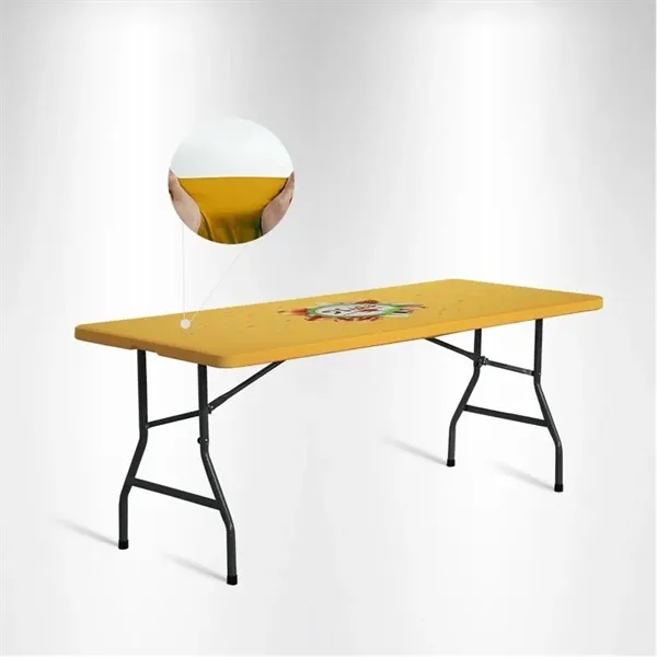 Durable and stretchy 6' square table topper to decorate table surface.... from ASI 66230 Landes Inc