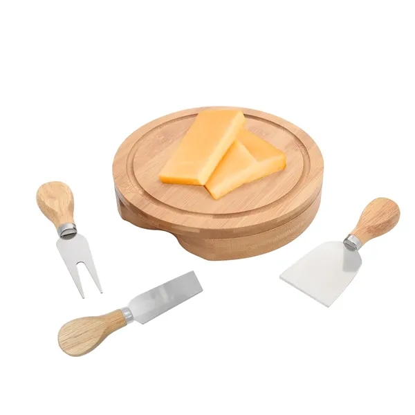 Three-piece cheese server kit with two flat cheese knives, a hard... from ASI 61125 Hit Promotional Products / Hit®