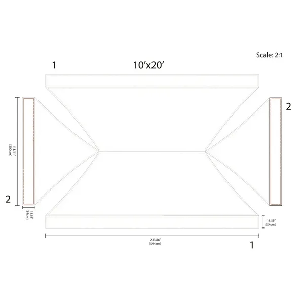 A sturdy 20' x 10' canopy tent with custom sizing for... from ASI 66230 Landes Inc