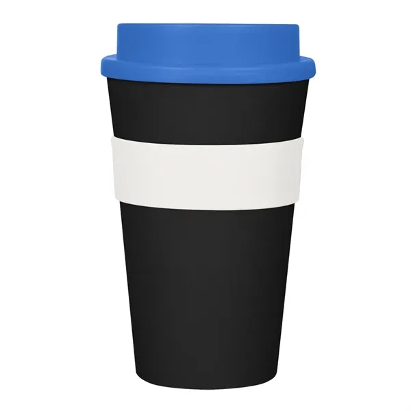 16 oz. travel tumbler with a silicone grip and a screw-on,... from ASI 61125 Hit Promotional Products / Hit®