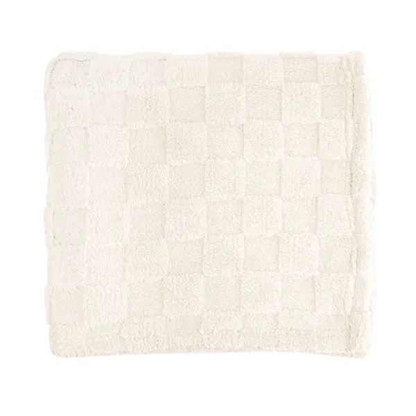 50" x 60" checkered Sherpa blanket made with rPET materials.... from ASI 61125 Hit Promotional Products / Hit®