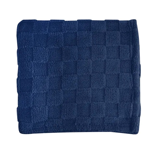 50" x 60" checkered Sherpa blanket made with rPET materials.... from ASI 61125 Hit Promotional Products / Hit®