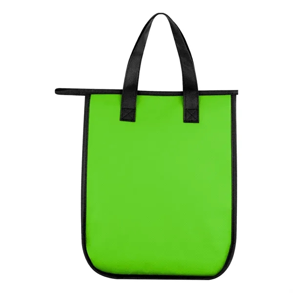 Non-woven, water-resistant cooler bag with insulating foam, zippered main compartment and... from ASI 61125 Hit Promotional Products / Hit®