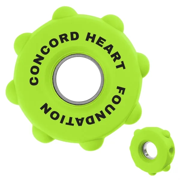 Silicone fidget spinner with push-pop bubbles.... from ASI 61125 Hit Promotional Products / Hit®