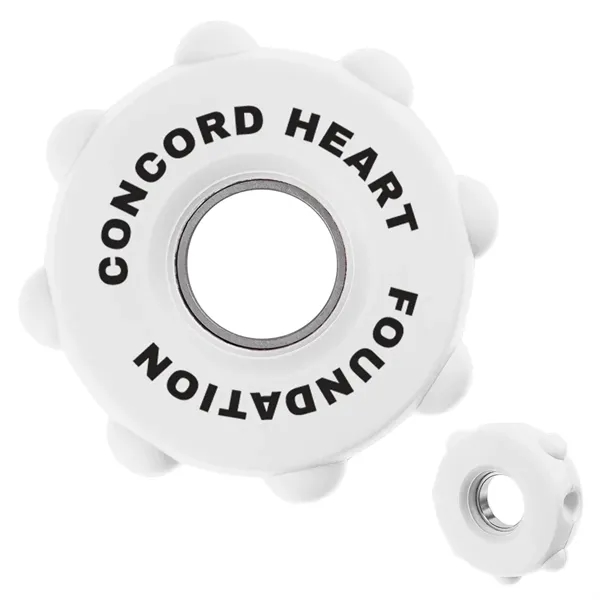 Silicone fidget spinner with push-pop bubbles.... from ASI 61125 Hit Promotional Products / Hit®