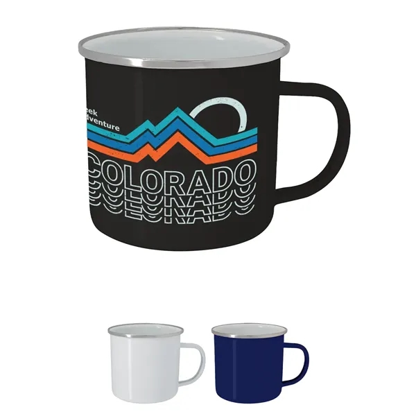 16 Oz. Full Color Steel Campfire Mug... from ASI 61125 Hit Promotional Products / Hit®