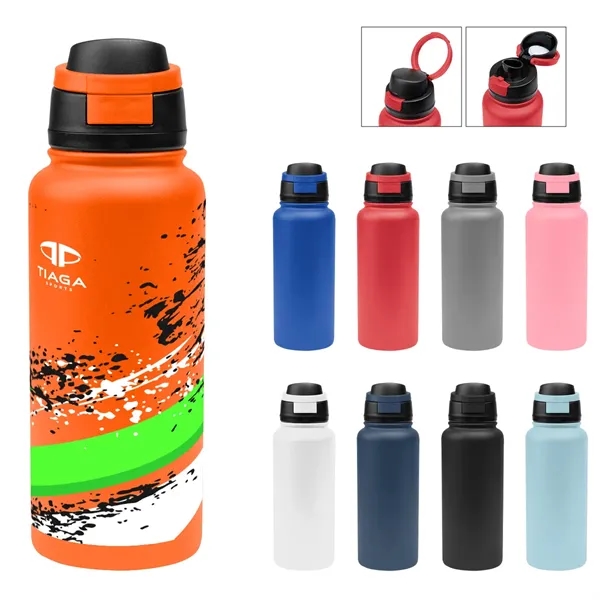 32 Oz. Full Color Pop Sip Recycled Stainless Steel Bottle... from ASI 61125 Hit Promotional Products / Hit®