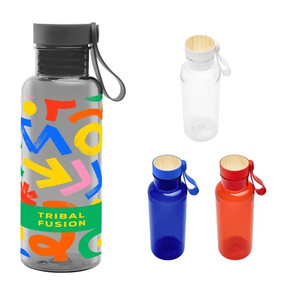 20 Oz. Full Color Cade rPET Bottle With Bamboo Accent Lid...... from ASI 61125 Hit Promotional Products / Hit®